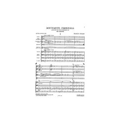 Francis Poulenc: Mouvements Perpetuels For 9 Instruments - Score