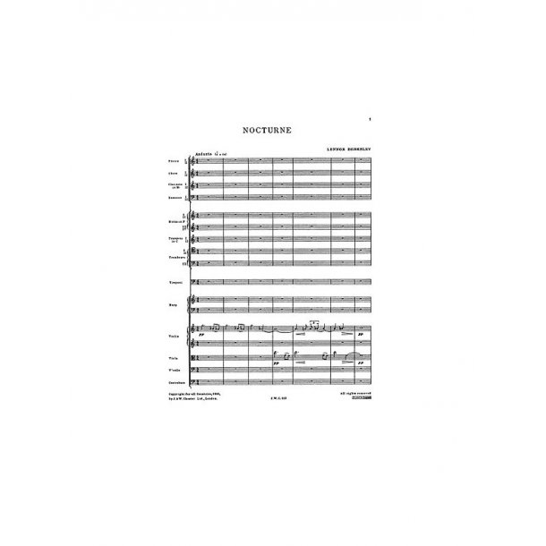Lennox Berkeley: Nocturne For Orchestra Op.25
