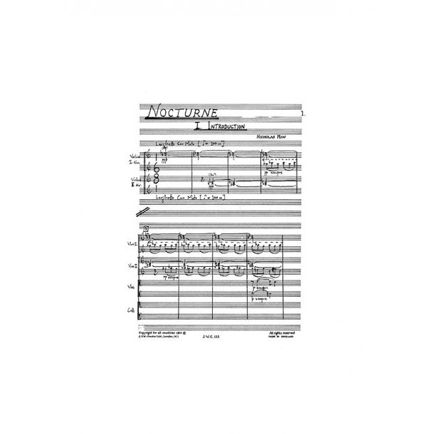 Nicholas Maw: Nocturne (Miniature Score)