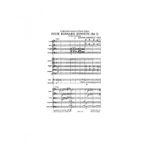 Lennox Berkeley: Four Ronsard Sonnets Op.62 (Miniature Score)