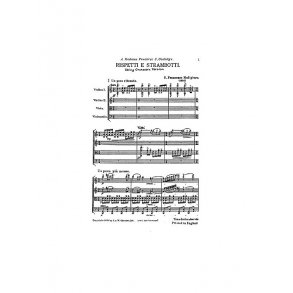 Malipiero: Rispetti E Strambotti String Quartet (Miniature Score)