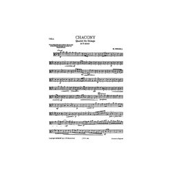 Henry Purcell: Chacony In G Minor For Strings (Parts)