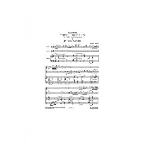 Hodge, T Three Sketches  Flute, Violin And Piano Score And Parts