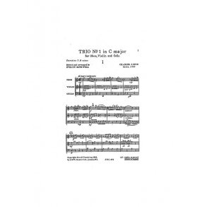 Charles J. Suck: Trio No.1 In C (Miniature Score)