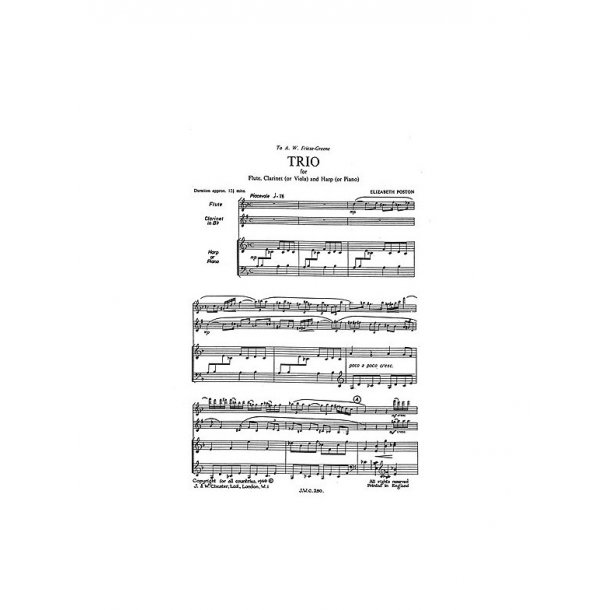 Poston: Trio (Score and Parts)