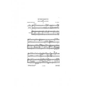 W.A. Mozart: Divertimento (Oboe/Bassoon/Piano Score/Parts)