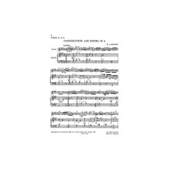 Mozart: Introduction And Rondo In A Major for Violin and Piano