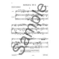 Giovanni Boni: Sonata In G Major For Oboe and Piano (Arr. Rothwell)