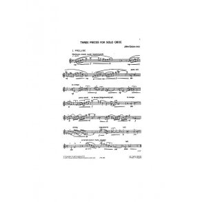 Exton: Three Pieces for Oboe Solo