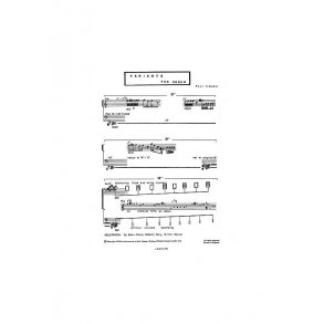 Paul Cooper: Variants For Organ