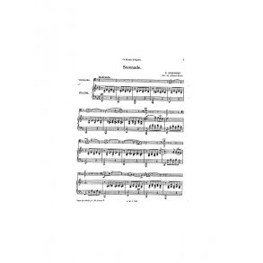 Schubert Serenade From Three Melodies Cello/Piano (Arr Piatti)