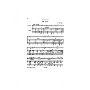 Schubert Am Meer From Three Melodies Cello/Piano (Arr Piatti)