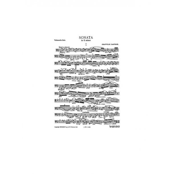 Bantock: Solo Cello Sonata In G Minor
