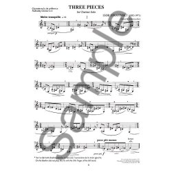 Igor Stravinsky: Three Pieces For Clarinet Solo
