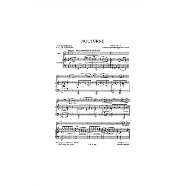 Field: Nocturne for Oboe and Piano