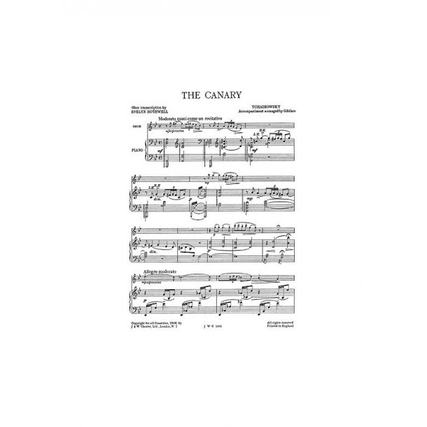 Pyotr Ilyich Tchaikowsky: The Canary