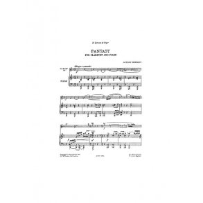 Antony Hopkins: Fantasy (Clarinet And Piano)
