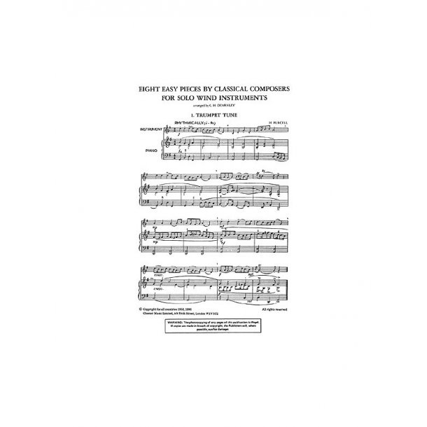 Christopher Dearnley: 8 Easy Pieces For Flute And Piano