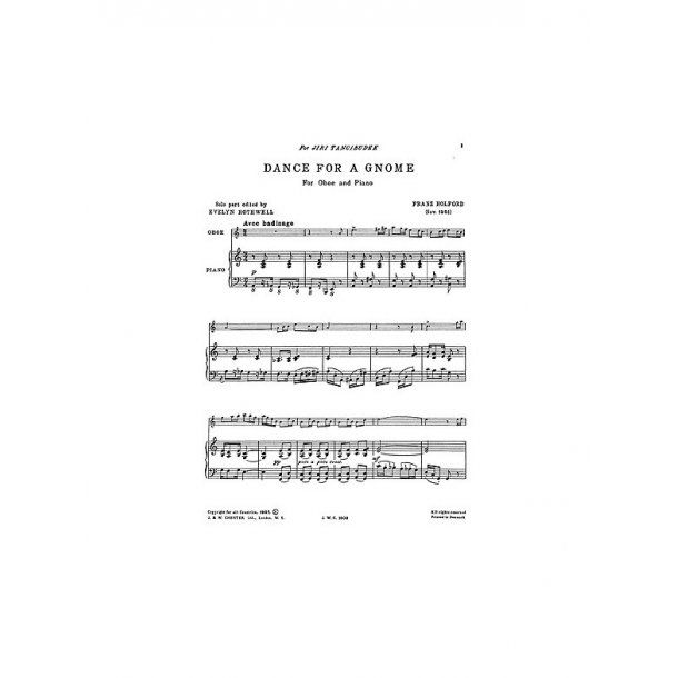 Holford: Dance For A Gnome For Oboe and Piano