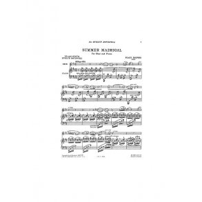 Holford, F Summer Madrigal Oboe And Piano