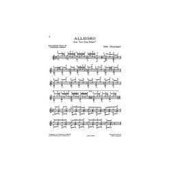 Igor Stravinsky: Allegro From Les Cinq Doigts for Guitar