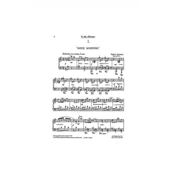 Goossens: Kaleidoscope Op.18 for Piano