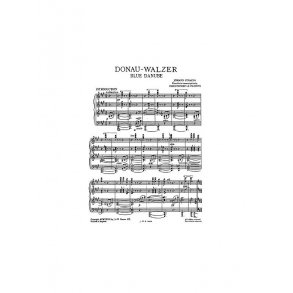 Johann Strauss II: The Blue Danube Waltz For Piano.
