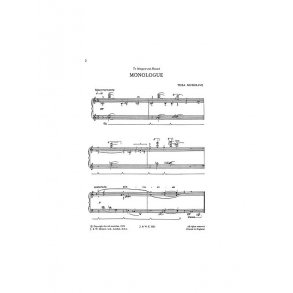 Thea Musgrave: Monologue for Piano