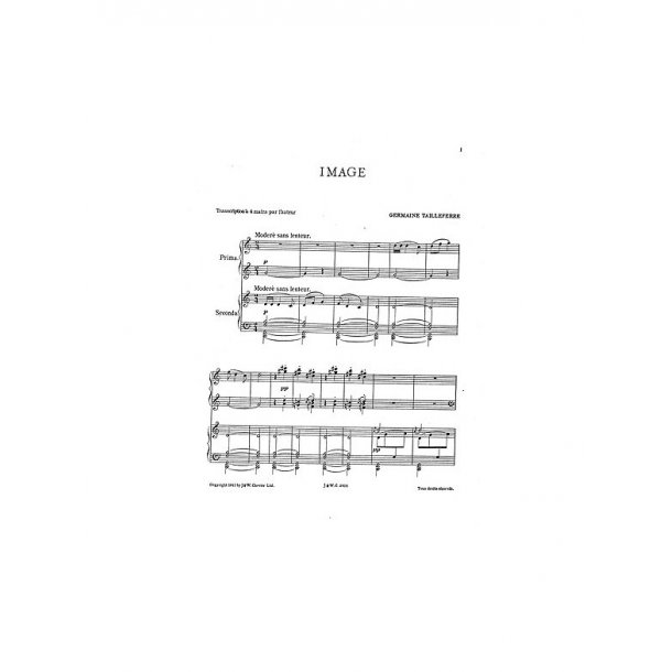 Germaine Tailleferre: Image (Piano Duet)