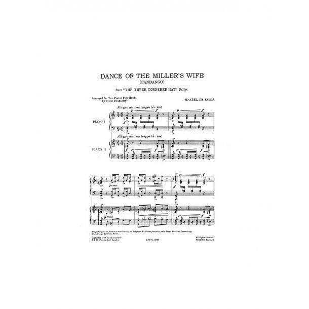 Manuel De Falla: Dance Of The Miller's Wife (Two Pianos)