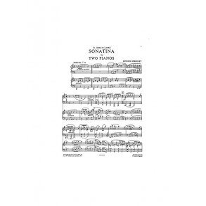 Lennox Berkeley: Sonatina For Two Pianos Op.52 No.2