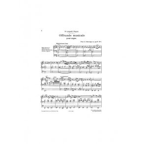 Paul De Maleingreau: Offrande Musicale Op.18 No.1
