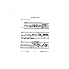 Poldowski: Mandoline for Voice with Piano acc.