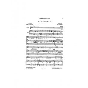 Poldowski: Colombine for Voice with Piano acc.