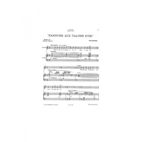 Poldowski: Pannyre Aux Talons D'or  for Voice with Piano acc.