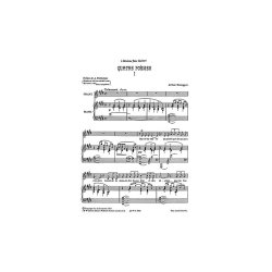 Honegger: Quatre Poemes for Medium Voice and Piano