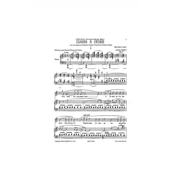 Durey: Images A Crusoe for Voice and Piano