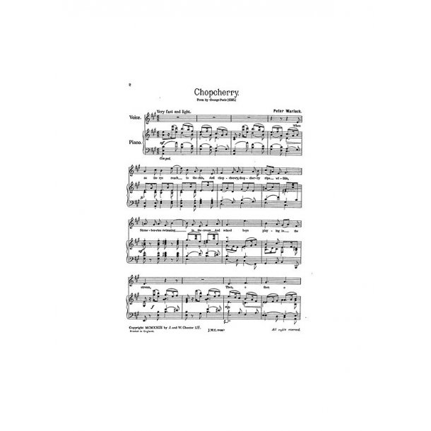 Peter Warlock: Peterisms - Set 1