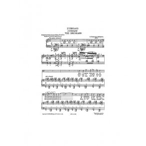 Malipiero: The Drunkard From Sette Canzoni (L'ubriaco)  for Baritone Solo with Piano acc.