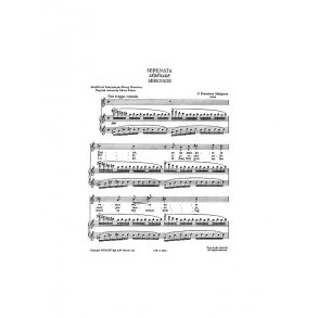 Malipiero: Serenata From Sette Canzoni for Tenor Solo with Piano acc.