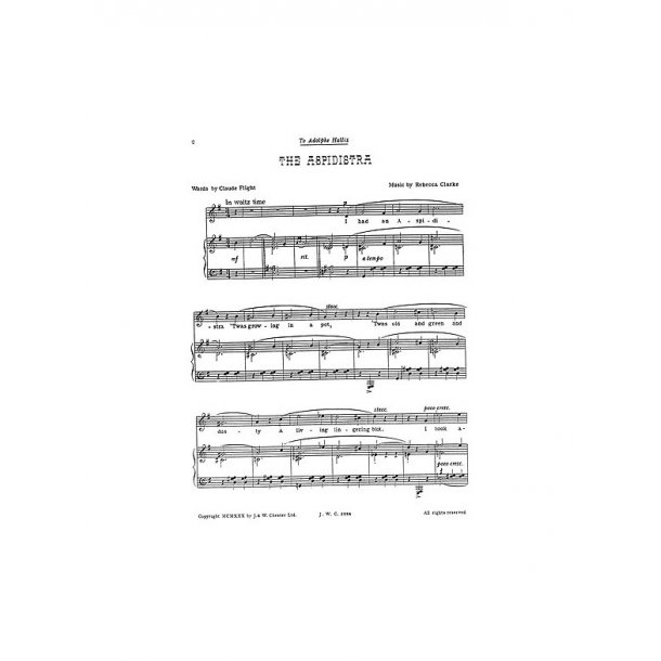 Rebecca Clarke: The Aspidistra