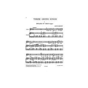 Lennox Berkeley: Three Greek Songs Op.38