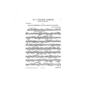 Granville Bantock: In A Chinese Mirror for String Quartet (Parts)