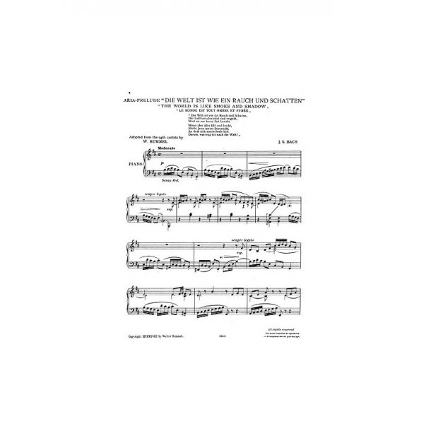 Bach: World Is Smoke (Piano)