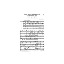 Nicholas Maw: Five Epigrams For Mixed Voices