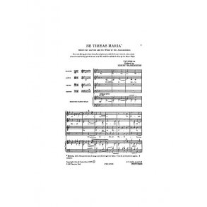 Victoria: Ne Timeas Maria for SATB Chorus