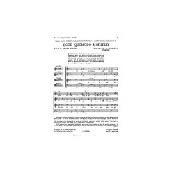 Victoria  Ecce Quomodo Moritur (Tenebrae Responsories No.15) Satb