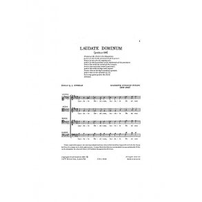 Pitoni: Laudate Dominum (Steele) Satb