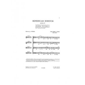 Orlando Lassus: Benedicam Dominum (Steele) SATB