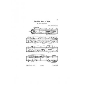 Thea Musgrave: The 5 Ages Of Man (Vocal Score)